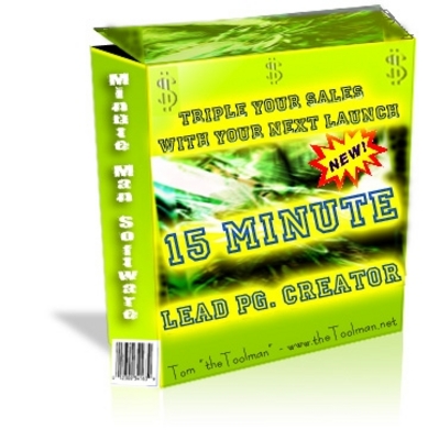 Product picture 15 Minute Lead Page Generator Script