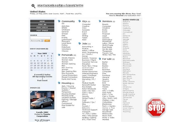 Product picture Craigslist Classifieds Clone Script V4.97