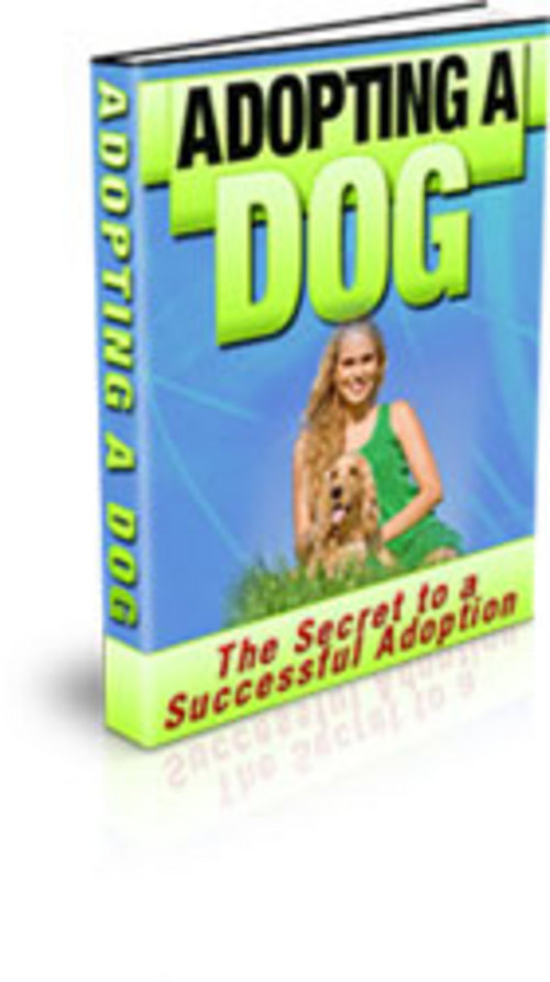 Product picture Adopting A Dog Ebook PLR
