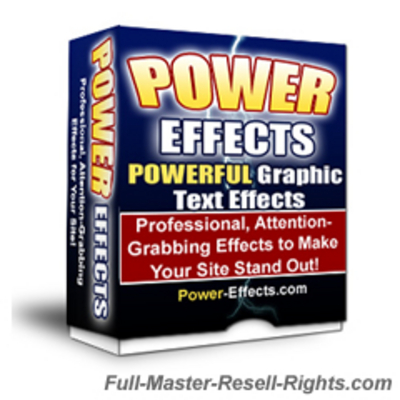Product picture NEW The Power Effects V2 With Full Master Resale Rights