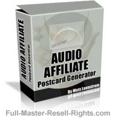 Product picture Affiliate PostCard Generator With Full Master Resale Rights