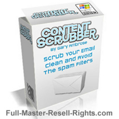 Product picture Content Scrubber With Full Master Resale Rights