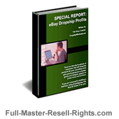 Product picture Ebook - Ebay Dropshipping Profits With Master Resale Rights