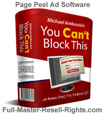 Product picture Page Peel Ad Software With Full Master Resale Rights
