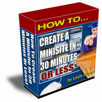Product picture Ebook - 30 Minute Minisite With MRR