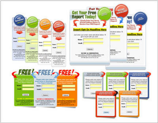 Product picture Graphical Optin Templates Pack With MRR
