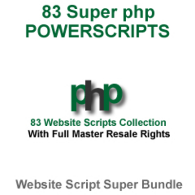 Product picture 83 Super php Power Website Scripts Pack With Resale Rights
