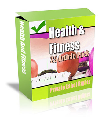 Product picture 25 Health And Fitness PLR Articles