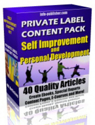 Product picture 40 Self Improvement PLR Articles