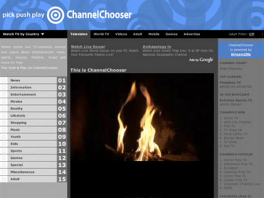 Product picture Channel Chooser php Website Script - Website Television