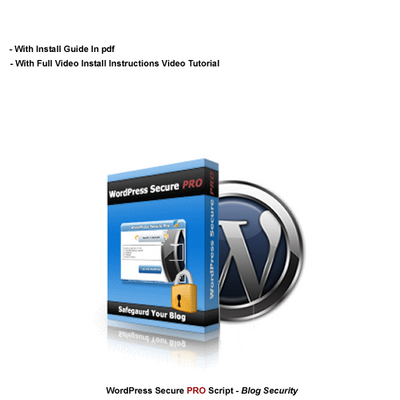 Product picture Wordpress Blog Secure Pro php Script