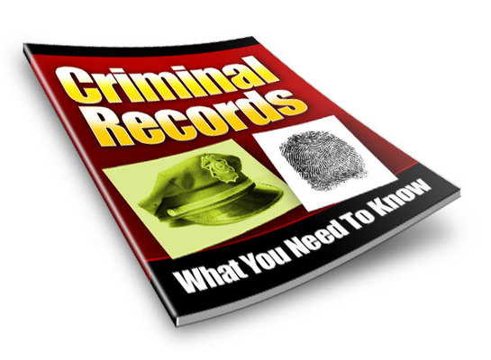 Product picture Criminal Records - What You Should Know - PLR