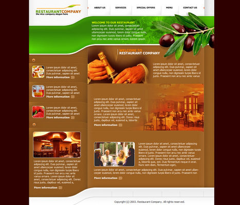 Product picture Restaurant - Food Site Flash Audio Website Template