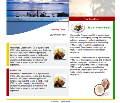 Product picture Restaurant - Food Site Website Template