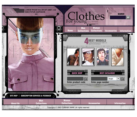 Product picture Fashion - Clothing Storefront Flash Website Template