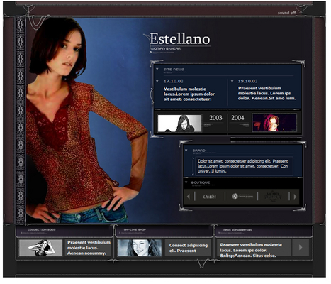 Product picture Fashion  Flash Website Template