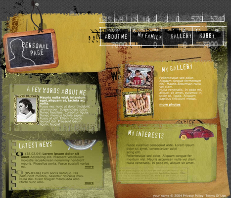 Product picture Male Personal Profile Flash Website Template