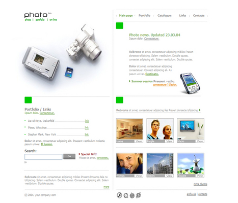 Product picture Photography - Photo Flash Website Template