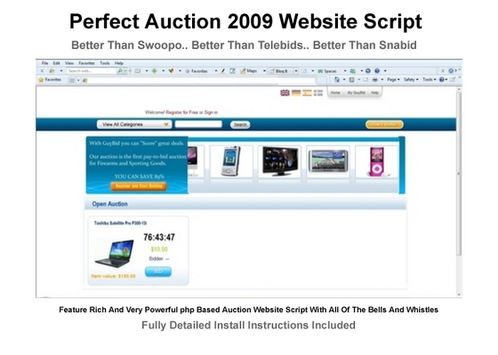 Product picture Perfect Auction Website Script 2009 - Full Featured