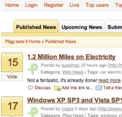 Product picture Digg Clone Website Script