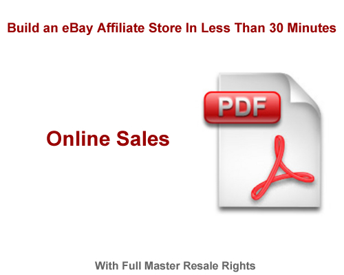 Product picture Build an eBay Affiliate store in Less than 30 Minutes