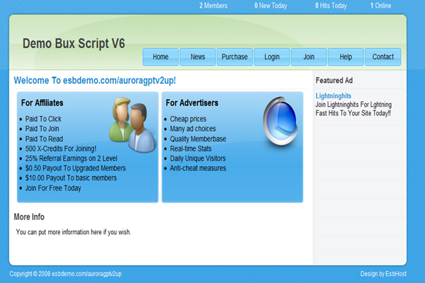 Product picture Bux Clone php Website Script