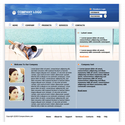 Product picture Business Portfolio Website Template