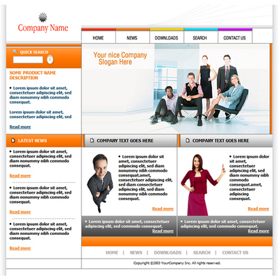 Product picture Online Business, Service, Portfolio - Website Template