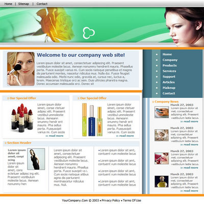 Product picture Online Store Beauty Salon & Products Website Template