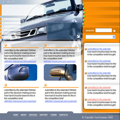 Product picture Automotive - Transportation Website Template