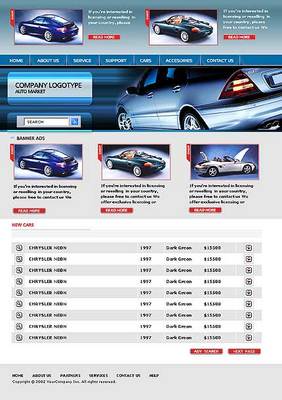Product picture Automotive - Transportation Website Template