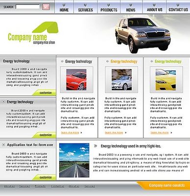 Product picture Automotive - Transportation Website Template