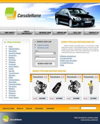 Product picture Automotive - Transportation Website Template
