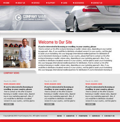 Product picture Automotive - Transportation Website Template