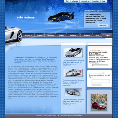 Product picture Automotive - Flash Website Template