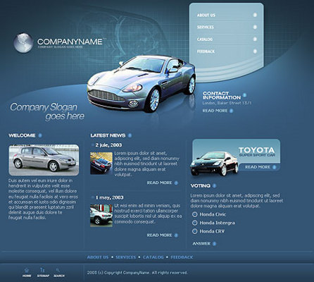Product picture Automotive - Flash Website Template