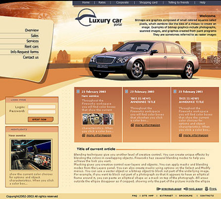 Product picture Automotive - Flash Website Template