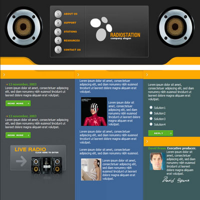 Product picture Audio - Music - Radio Station Flash Website Template