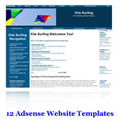 Product picture 12 Adsense Ready Website Templates