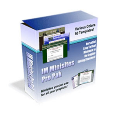 Product picture Internet Marketing Minisites Propack
