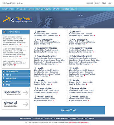 Product picture Your city - My City Businesss Website Template