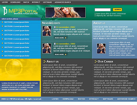 Product picture Music & MP3 Sales - Search Website Template