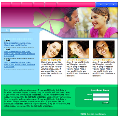 Product picture Singles, Dating & Personals Website Template