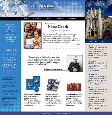 Product picture Religious Organization - Church Website Template