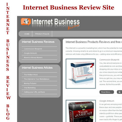 Product picture Internet Business Review Site & Internet Business Review Blo