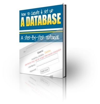 Product picture NEW! How To Create And Setup A Database