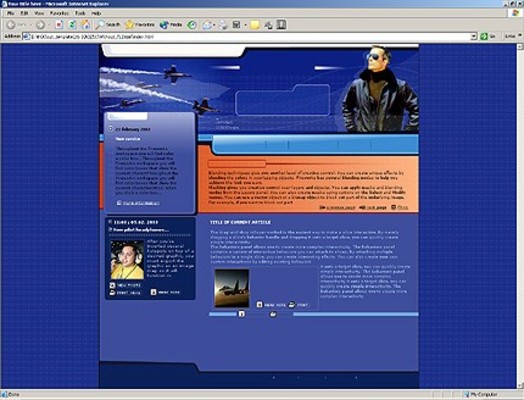 Product picture Aviation - Aircraft - Plane Flash Website Template