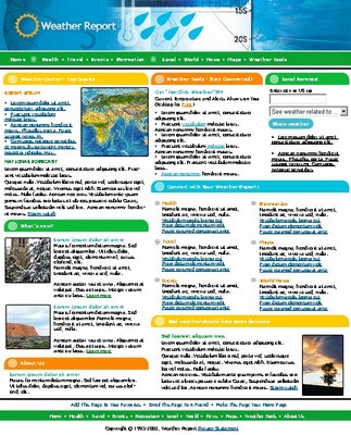 Product picture Weather Report Flash Website Template