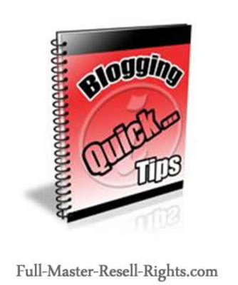 Product picture The Blogging Quick Tips